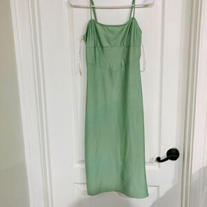 Rolla Coster Los‎ Angeles Women's Dress Sleeveless Adjustable Strap Green Medium